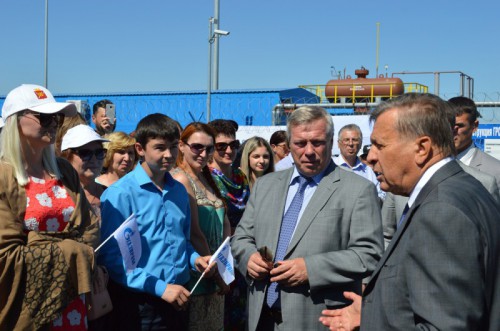 Торжественный пуск газа на ГРС "Шахты-2"
