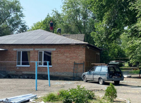 В хуторе Красный Кут начался капитальный ремонт детского сада №26 «Колосок»